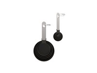 Core Kitchen Stainless Steel Black/Silver Measuring Spoon and Cup Set