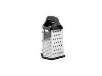 Core Kitchen 4.52 in. W X 5.12 in. L Black Polypropylene/Stainless Steel Grater L-5.12 W-4.52 H-9.05