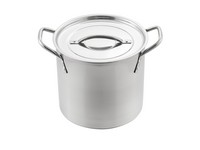 McSunley Stainless Steel Stock Pot 11 in. 16 qt Silver