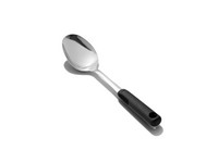 OXO Good Grips 2.15 in. W X 12.35 in. L Black/Silver Stainless Steel Spoon