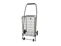 Apex 37.6 in. H X 14.8 in. W X 18.5 in. L Gray Collapsible Shopping Cart