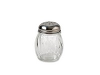 Gemco Clear/Silver Glass/Stainless Steel Cheese Shaker
