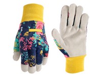 Wells Lamont Women's Indoor/Outdoor Liberty Print Gardening Gloves Multicolored M 1 pair