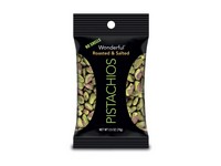 Wonderful No Shell Roasted/Salted Pistachios 2.5 oz Pegged