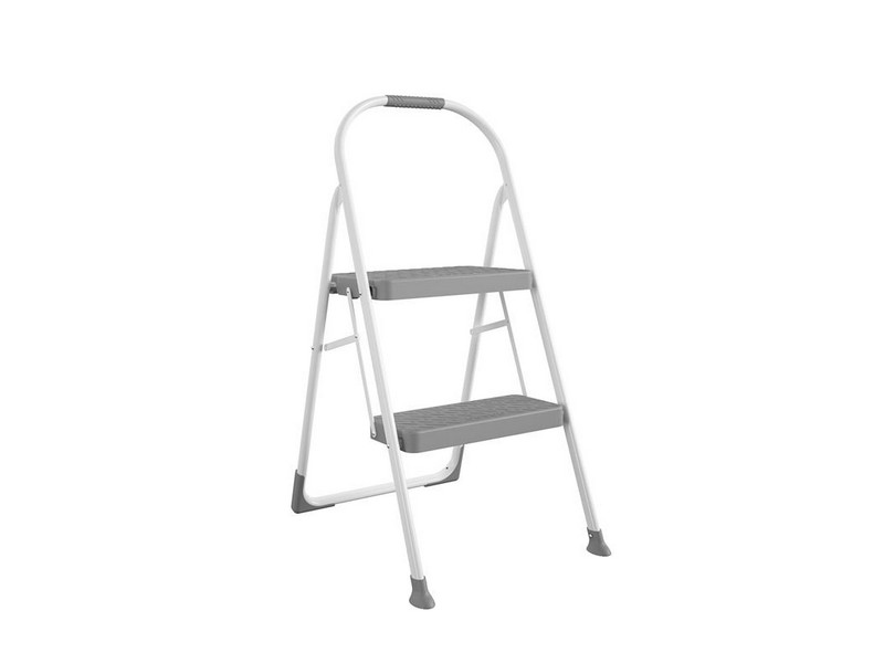 Cosco 37.09 in. H X 16.77 in. W X 2.83 in. D 225 lb. capacity 2 step Steel Folding Step Stool