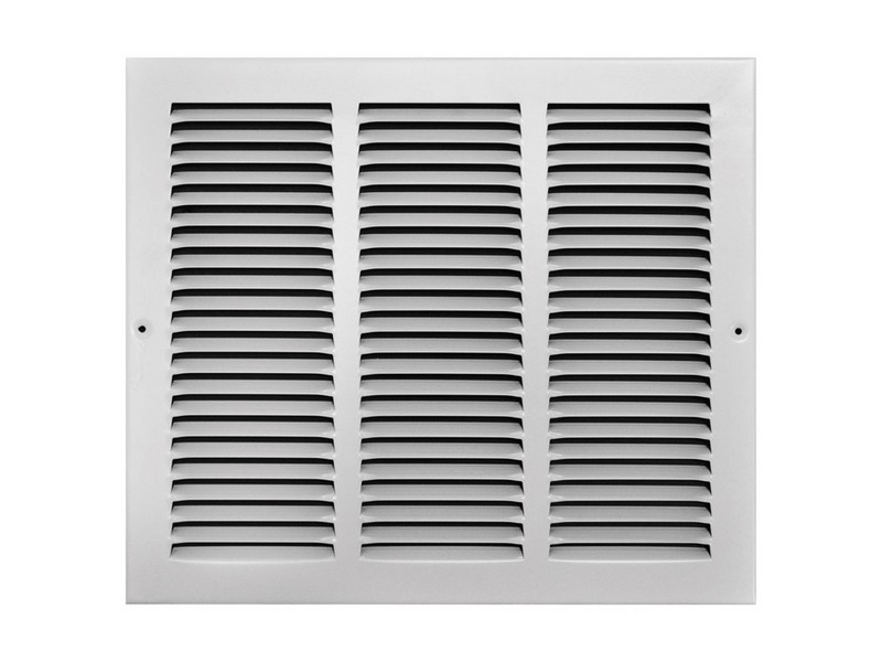 Tru Aire 12 in. H X 14 in. W 1-Way Powder Coat White Steel Return Air Grille