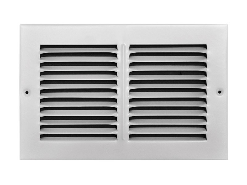 Tru Aire 6 in. H X 10 in. W 1-Way Powder Coat White Steel Return Air Grille