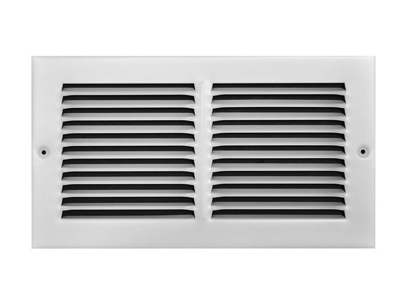 Tru Aire 6 in. H X 12 in. W 1-Way Powder Coat White Steel Return Air Grille