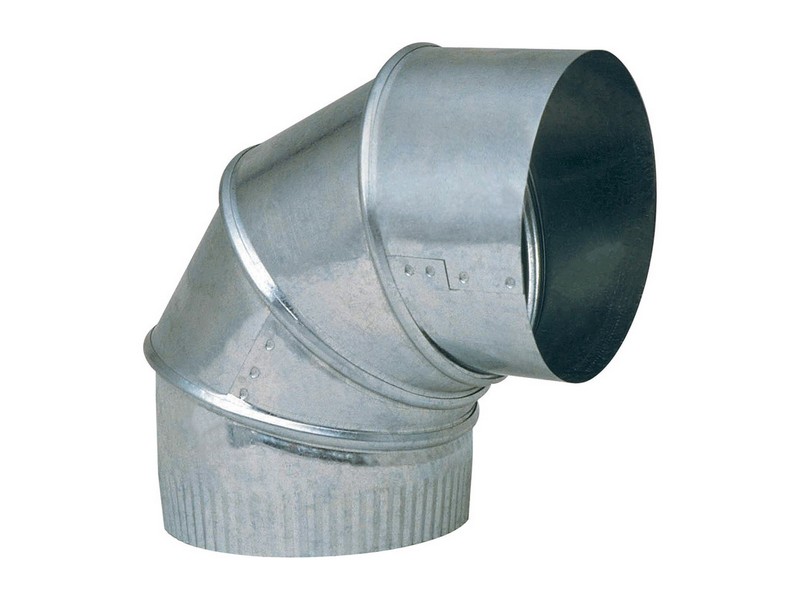 Imperial 6 in. D X 6 in. D Adjustable 90 deg Galvanized Steel Elbow Exhaust