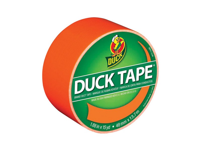 Duck 1.88 in. W X 15 yd L Neon Orange Solid Duct Tape