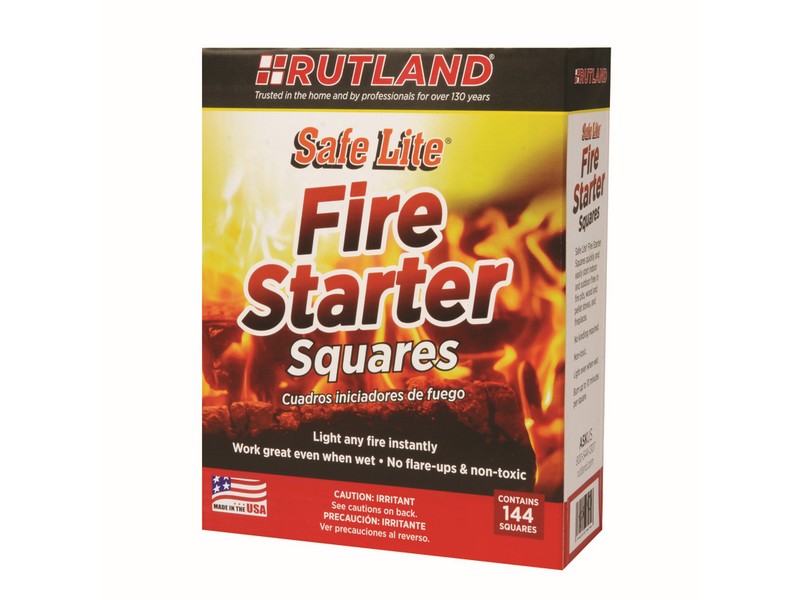 Rutland Safe Lite Wood Fire Starter 144 pk