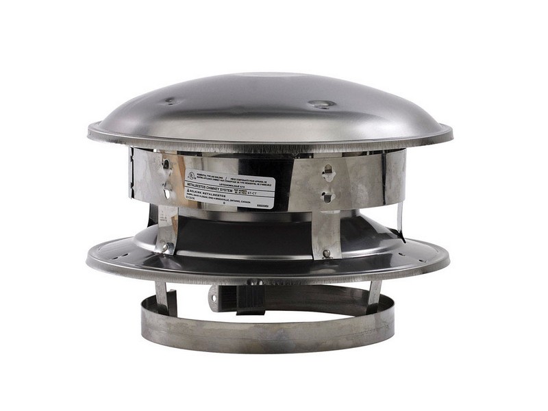 Selkirk 6 in. D Stainless Steel Round Top Dome