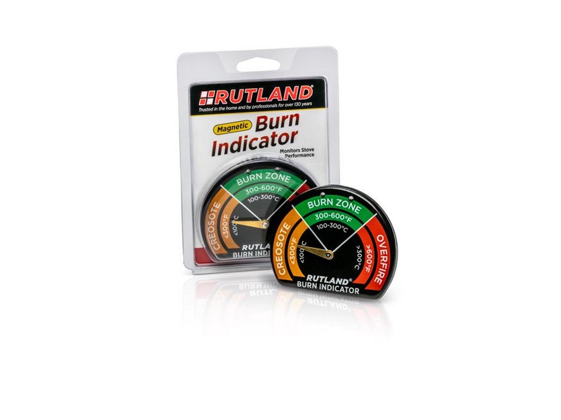 Rutland Burn Indicator Magnetic Stove Thermometer