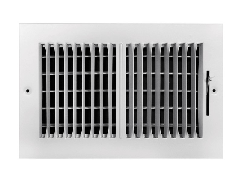 Tru Aire 4 in. H X 10 in. W 2-Way Powder Coat White Steel Wall/Ceiling Register