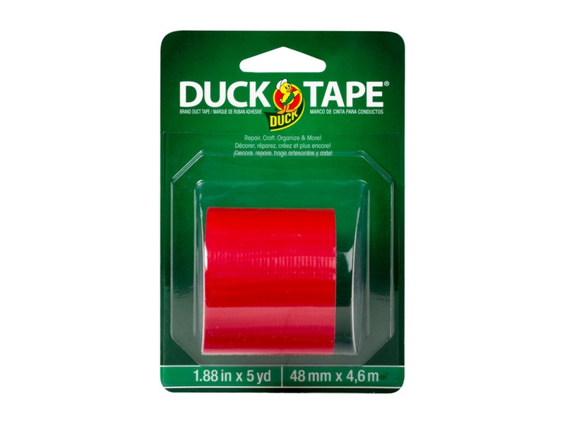 Duck 1.88 in. W X 5 yd L Red Solid Duct Tape