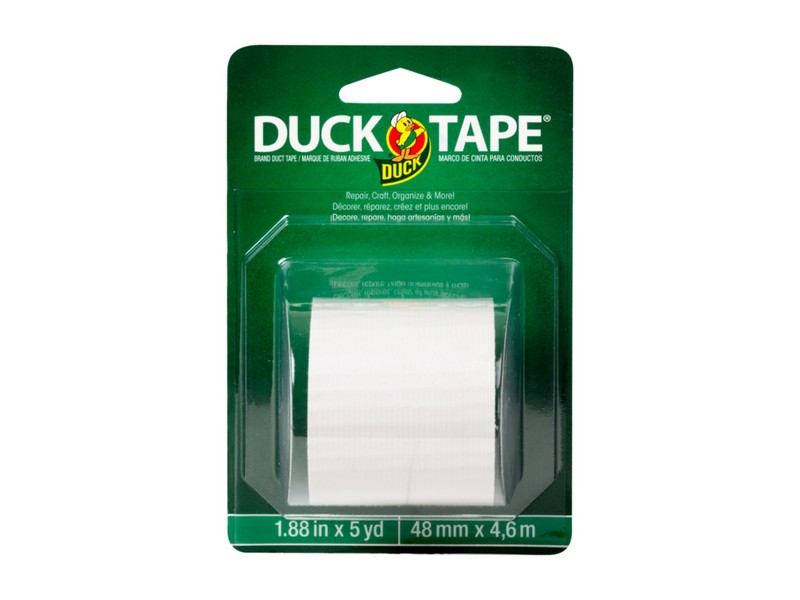 Duck 1.88 in. W X 5 yd L White Solid Duct Tape