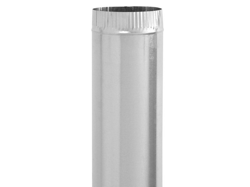 Imperial 8 in. D X 24 in. L Galvanized Steel Furnace Pipe
