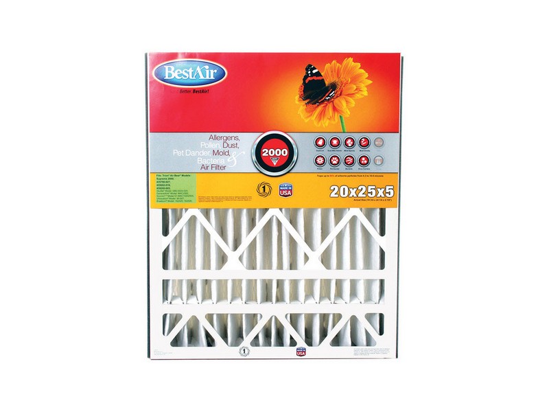 BestAir 20 in. W X 25 in. H X 5 in. D 11 MERV Pleated Air Filter 1 pk