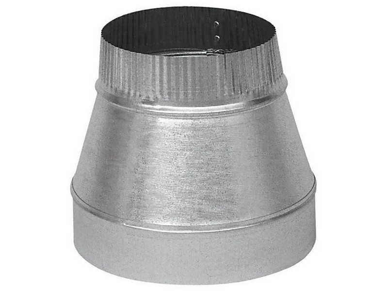 Imperial 4 in. D X 3 in. D Galvanized Steel Furnace Pipe Reducer