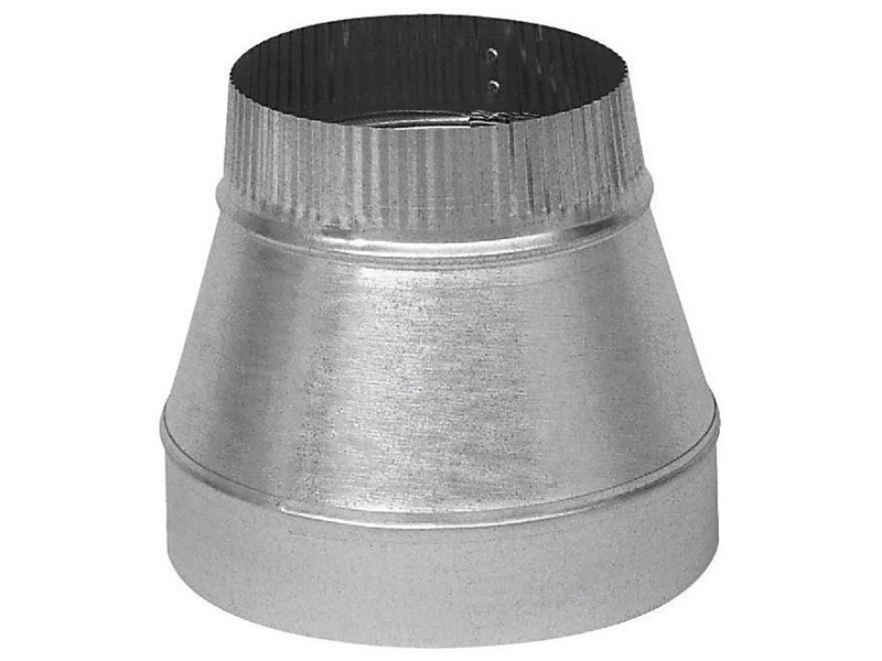 Imperial 7 in. D X 6 in. D Galvanized Steel Furnace Pipe Reducer