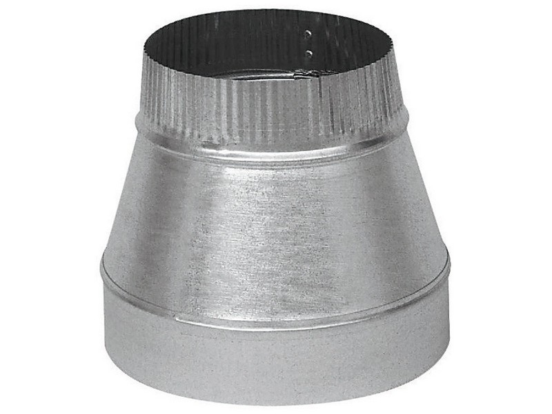 Imperial 8 in. D X 6 in. D Galvanized Steel Furnace Pipe Reducer