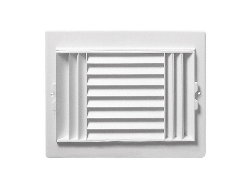 Deflect-O Jordan 10 in. H X 8 in. W 3-Way White Plastic Ceiling Register