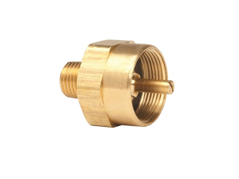 Mr. Heater 1 in. D X 1/4 in. D Brass Male Pipe Thread X Female Throwaway Cylinder Thread Cylinder Ad