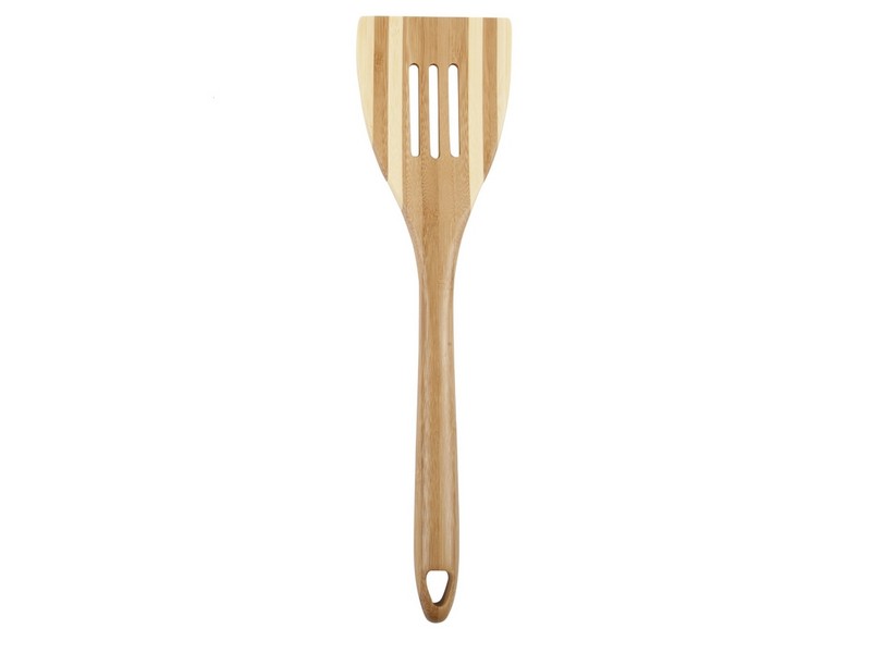 Core Kitchen Pro Chef 3.15 in. W X 12 in. L Beige Bamboo Slotted Spatula L-12.01 W-3.15 H-0.59