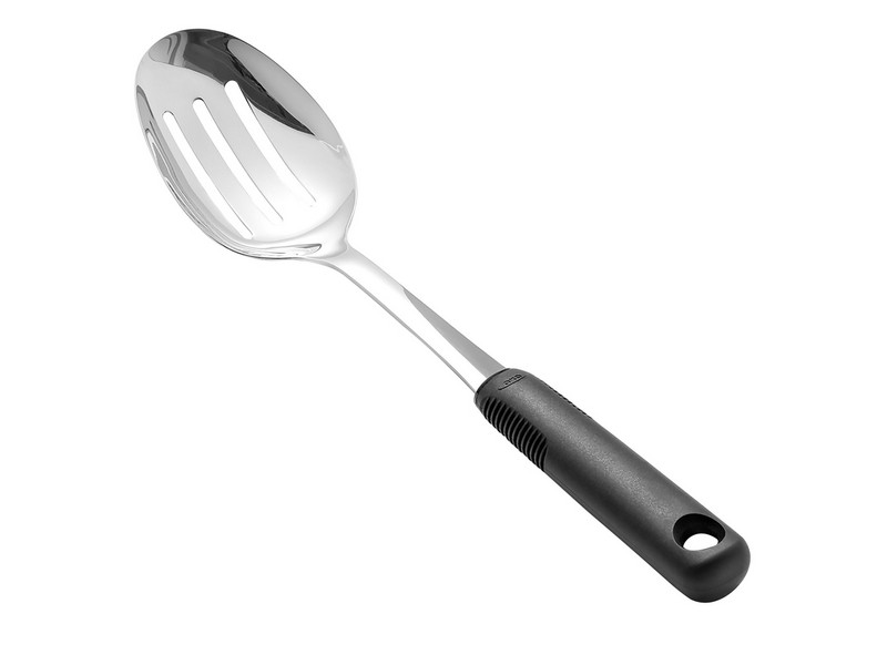 OXO Good Grips Black/Silver Nylon/Stainless Steel Slotted Spoon