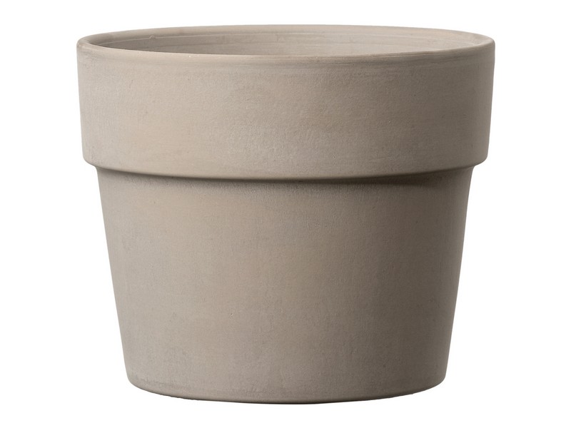 Deroma 3.62 in. H X 4.3 in. D Clay Cachepot Graphite