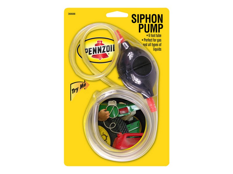 Pennzoil Hand Operated Plastic 72 in. Siphon Pump
