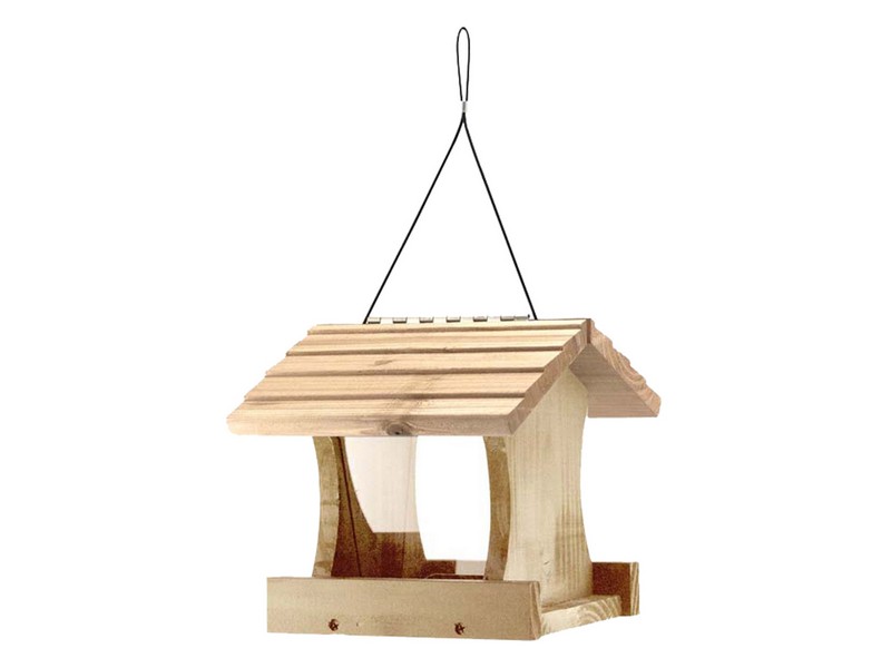 Audubon Wild Bird 1.5 lb Cedar Platform Bird Feeder 1 ports