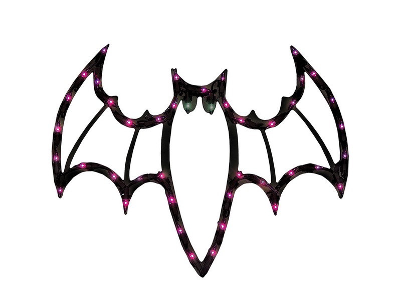 IG Design Prelit Bat Silhouette Halloween Decor