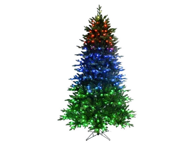 Celebrations 7 ft. Slim LED 400 ct Fraser Fir Color Changing Christmas Tree