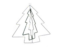 Celebrations LED Clear/Warm White 12 in. Tree Hanging Decor