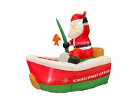 Celebrations 72 in. Fishing Santa Inflatable