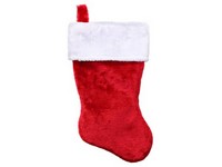 Dyno Red/White Plush Stocking