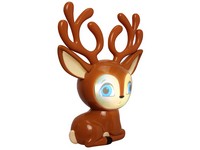 Mindscope Animat3D Multicolored Fawny The Reindeer Indoor Christmas Decor