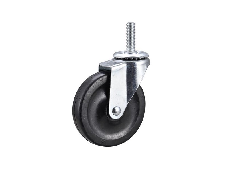 Projex 4 in. D Swivel Soft Rubber Caster 115 lb 1 pk