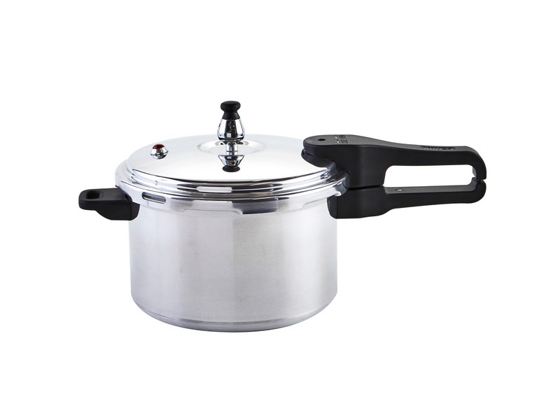 Mirro Polished Aluminum Pressure Cooker 8 qt Black/Silver