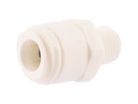 SharkBite Push to Connect 3/8 in. OD  T X 1/4 in. D MIP  Polypropylene Threaded Adapter