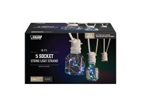 Feit Electric LED Mix N Match Socket String Light Strand Clear 10 ft. 5 lights
