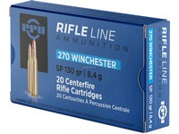 PPU PP2701 Rifle Ammo 270 WIN SP 130gr