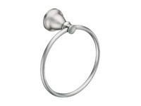 Moen Hilliard Brushed Nickel Towel Ring Metal