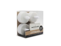 Matchless Darice White Unscented Scent Tealight Flameless Flickering Candle 1.5 in. H X 1.5 in. D 1