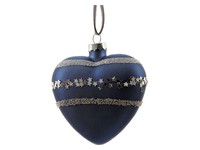 Decoris Blue/Silver Vintage Glass Ornaments