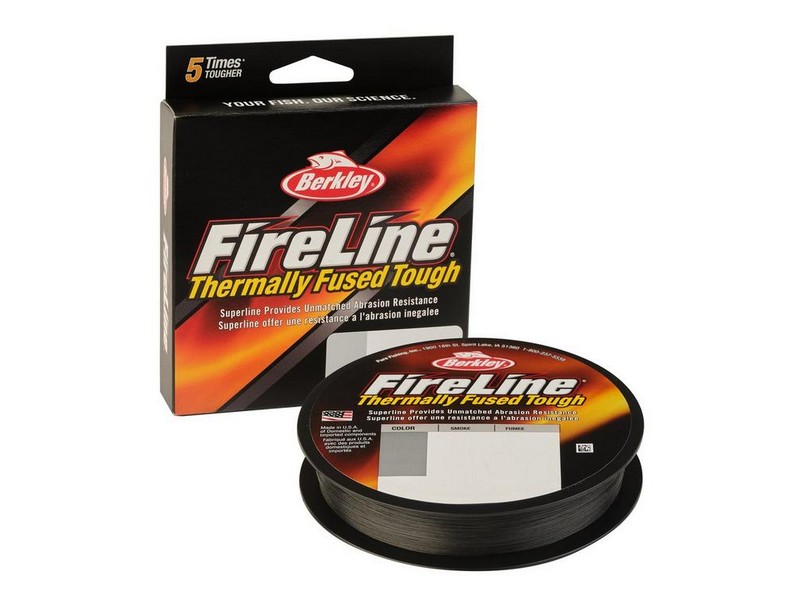 Berkley FireLine 8 Carrier Thermally Fused Fishing Line 125yd Spool- Smoke