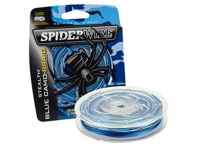 SpiderWire Stealth Fishing Line 200yd Spool-  Blue Camo