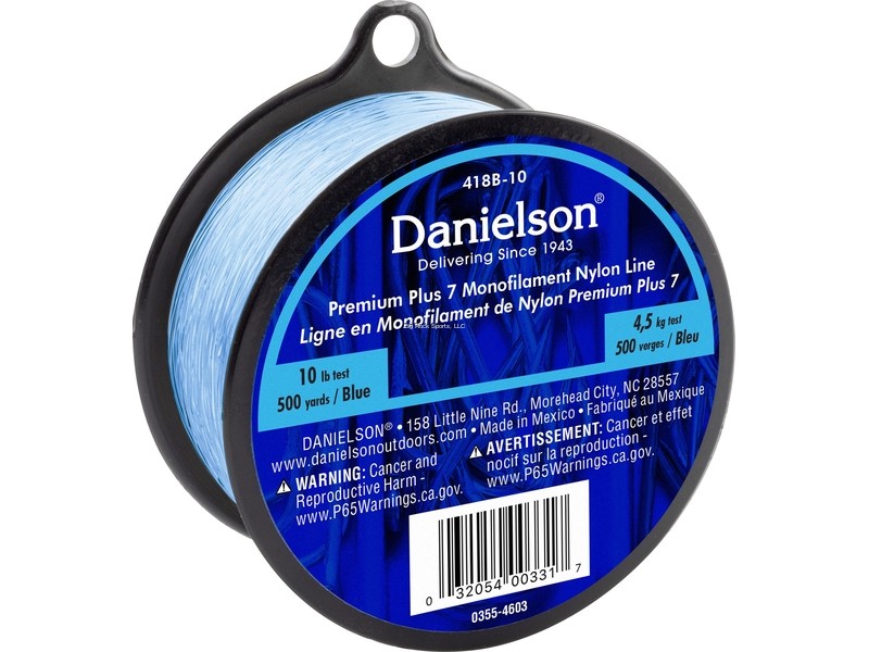 Danielson Premium Plus Monofilament Nylon Line - Blue