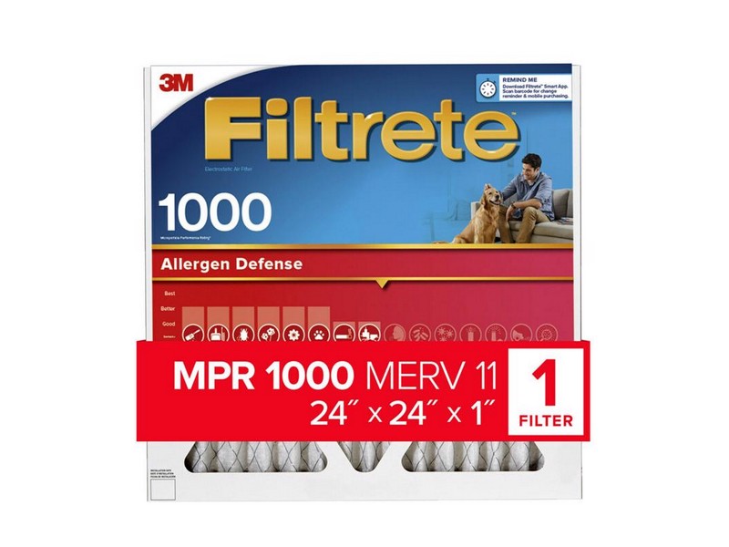 3M Filtrete 24 in. W X 24 in. H X 1 in. D 11 MERV Pleated Allergen Air